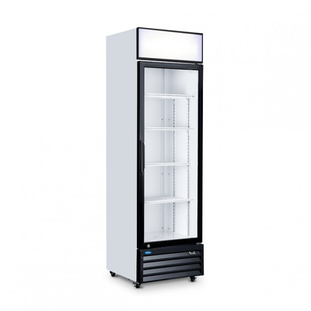Réfrigérateur à boissons Maxima 360 L blanc avec porte vitrée