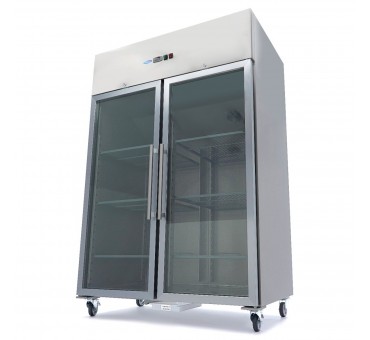 Congélateur professionnel Maxima 1 200 L à deux portes vitrées