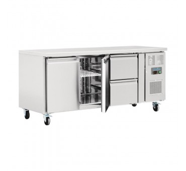 Table réfrigérée 2 portes 2 tiroirs 417L Polar Table réfrigérée 2 portes 2 tiroirs 417L Polar