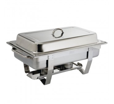 Chafing dish gn 1/1 inox complet avec 2 brûleurs