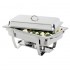 Chafing dish gn 1/1 inox complet avec 2 brûleurs