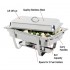 Chafing dish gn 1/1 inox complet avec 2 brûleurs