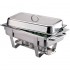 Chafing dish gn 1/1 inox complet avec 2 brûleurs lot de 4