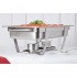 Chafing dish gn 1/1 inox complet avec 2 brûleurs lot de 4