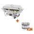 Chafing dish GN 1/1 inox + 24 Capsules