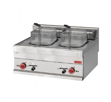 Friteuse électrique professionnelle avec robinet de vidange 2 x 10L Gastro M Friteuse électrique professionnelle avec robinet de vidange 2 x 10L Gastro M