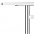 Table rectangulaire en inox 1.20 mètres à 2 pieds