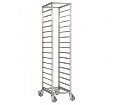 Chariot à glissières inox Gastro M GN 2/1 18 niveaux Chariot à glissières inox Gastro M GN 2/1 18 niveaux