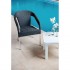 Lot de 4 fauteuils bistro en rotin