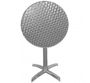 Table de bistro à plateau basculant rond en inox ø 600 mm Table de bistro à plateau basculant rond en inox ø 600 mm