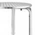 Table de bistro en inox empilable ronde