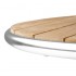 Table de bistro ronde à plateau basculant en frêne 600 mm