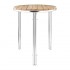 Table en frêne et en aluminium empilable ronde 600mm Bolero