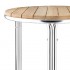 Table en frêne et en aluminium empilable ronde 600mm Bolero