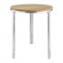 Table en frêne et en aluminium empilable ronde 600mm Bolero