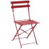 Chaises de terrasse en acier Bolero rouges Lot de 2