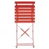 Chaises de terrasse en acier Bolero rouges Lot de 2