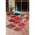 Chaises de terrasse en acier Bolero rouges Lot de 2