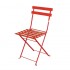 Chaises de terrasse en acier Bolero rouges Lot de 2