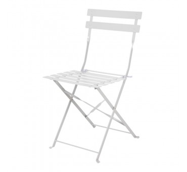Chaise de terrasse en acier gris Bolero (lot de 2) Chaise de terrasse en acier gris Bolero (lot de 2)