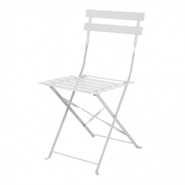 Chaise de terrasse en acier gris Bolero (lot de 2)