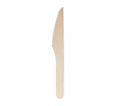 Couteaux en bois biodégradables lot de 100 Couteaux en bois biodégradables lot de 100