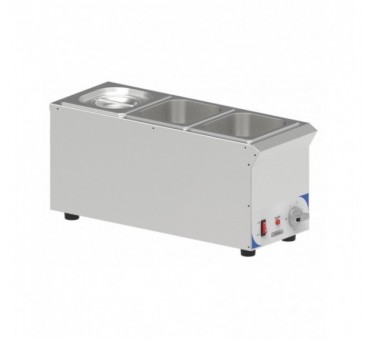 Bain marie à sauce 3 x GN 1/6 compact Bain marie à sauce 3 x GN 1/6 compact