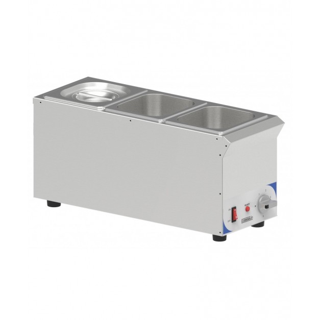 Bain marie à sauce 3 x GN 1/6 compact