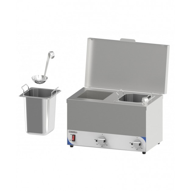 Bain marie à sauce compact 2 cuves
