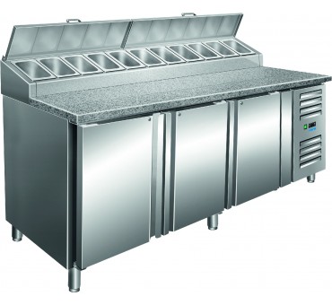 Tour à pizza 3P avec saladette modèle SH 2000 Tour à pizza 3P avec saladette modèle SH 2000
