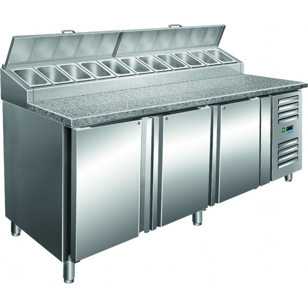 Tour à pizza 3P avec saladette modèle SH 2000