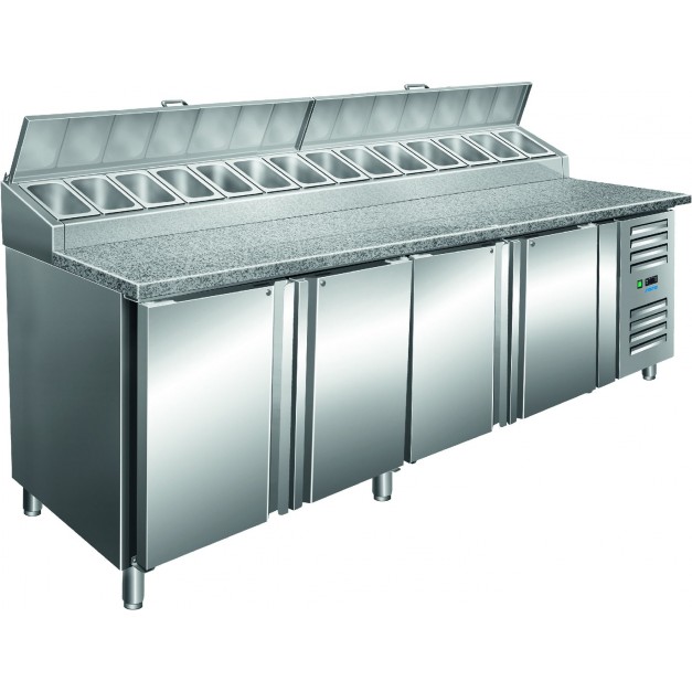 Tour à pizza 4P avec saladette modèle SH 2500