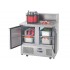 MEUBLE A PIZZAS COMPACT DESSUS INOX 2 PORTES