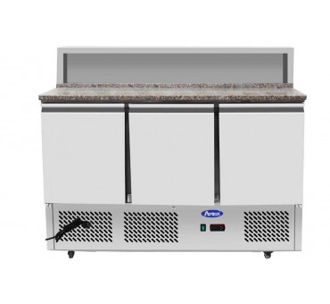 MEUBLE A PIZZAS COMPACT DESSUS INOX 3 PORTES MEUBLE A PIZZAS COMPACT DESSUS INOX 3 PORTES