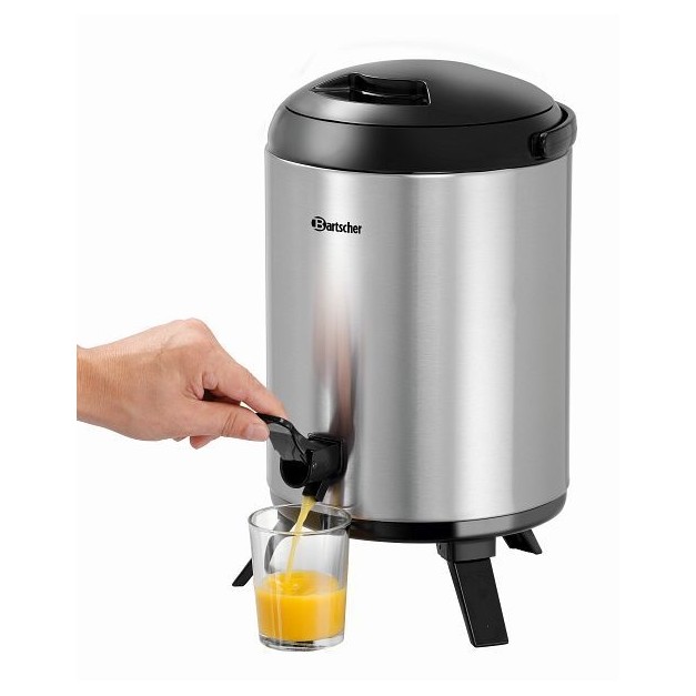 Distributeur de boissons isotherme - OMABETA - 8L - Acier inoxydable
