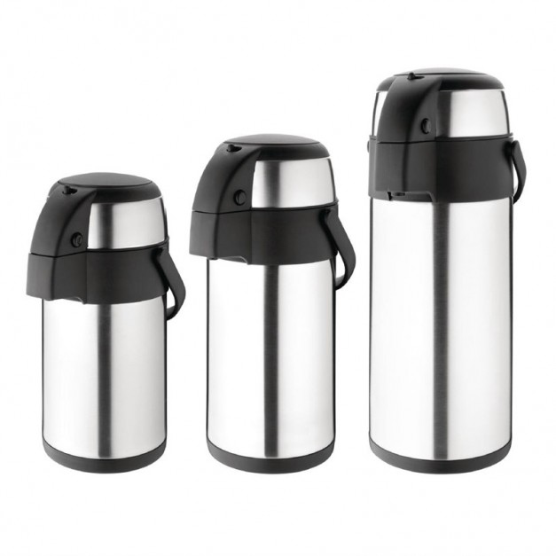 Cafetiere Thermos Isotherme Webao Verseuse Isotherme 2 Litres En Acier Inoxydable Avec Fermeture Rapide à Double Paroi Pour Thé Et Café Noir Thermos A Pompe 2l