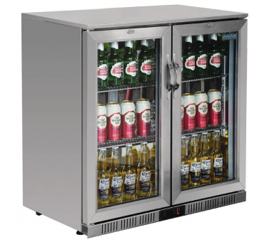 Arrière-bar deux portes pivotantes Polar Série G inox 208L Arrière-bar deux portes pivotantes Polar Série G inox 208L