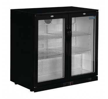 Arrière-bar deux portes pivotantes Polar Série G noir 208L Arrière-bar deux portes pivotantes Polar Série G noir 208L