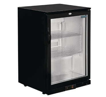 Arrière-bar une porte pivotante Polar Série G noir 128L Arrière-bar une porte pivotante Polar Série G noir 128L