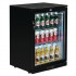 Arrière-bar une porte pivotante Polar Série G noir 128L