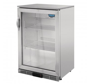 Arrière-bar une porte pivotante Polar Série G inox 138L Arrière-bar une porte pivotante Polar Série G inox 138L