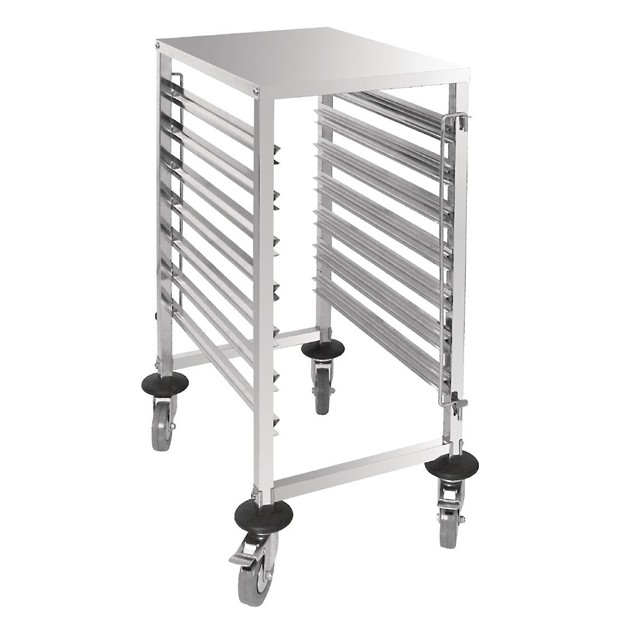 Echelle gastronorme 7 niveaux inox avec plan de travail