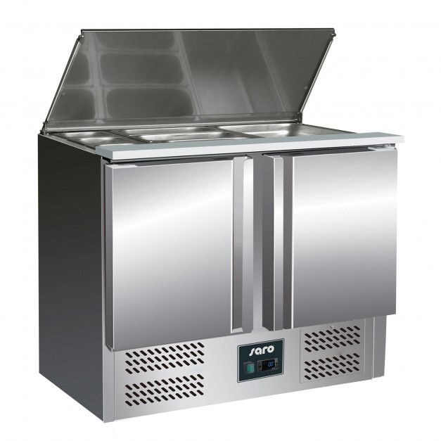 Saladette maxi 2 portes inox S902