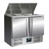 Saladette maxi 2 portes inox S902