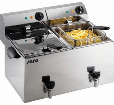 Friteuse électrique professionnelle 2 x 8 litres vidange PROFRI Friteuse électrique professionnelle 2 x 8 litres vidange PROFRI