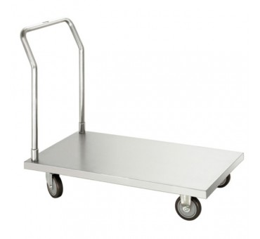 Chariot de transport en inox Bartscher pour charge lourde en restauration Chariot de transport en inox Bartscher pour charge lourde en restauration