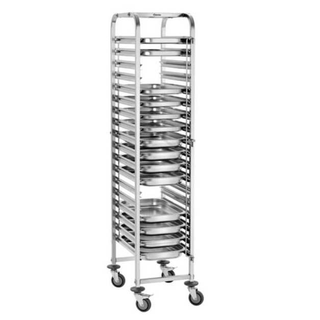 Echelle chariot gastro 18 niveaux GN 1/1 inox Bartscher