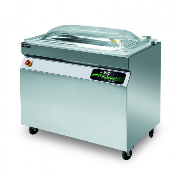 Machine sous vide à cloche professionnelle sur roues série Lavezzini LAPACK 1000S LCD