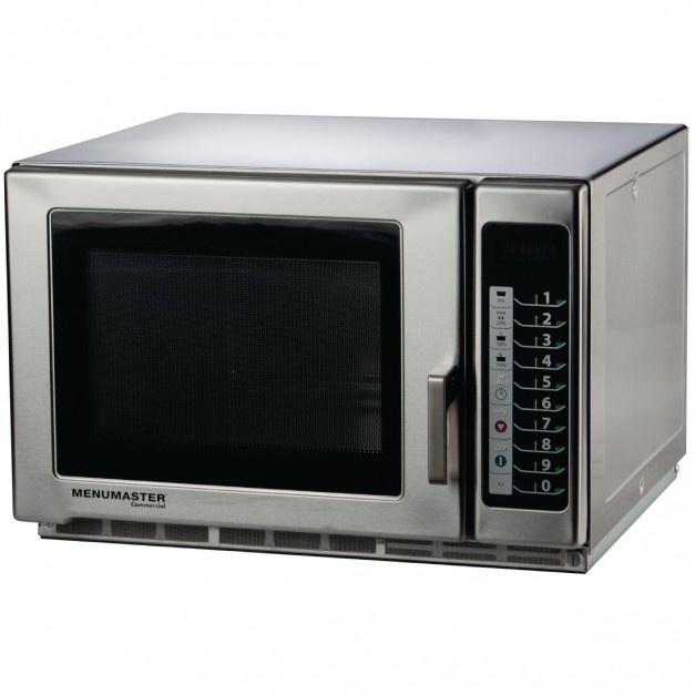 Micro-ondes grande capacité programmable professionnel 34 L 1800 W – Inox – Menumaster RFS518TS