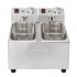 Friteuse professionnelle 2 x 3 litres inox buffalo